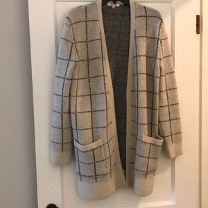 Madewell Ryder windowpane cardigan f9941 sz S